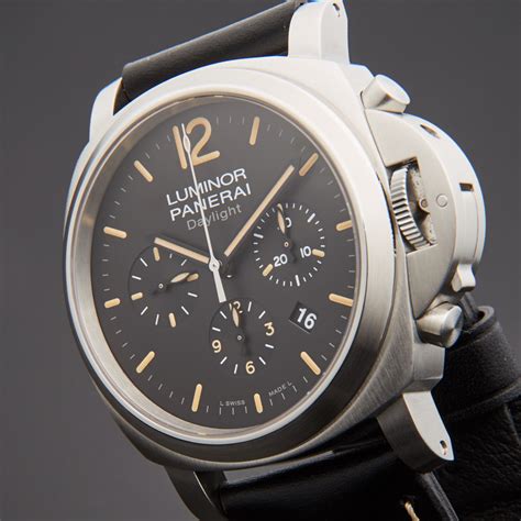 panerai luminor chronograph daylight|panerai luminor automatic with date.